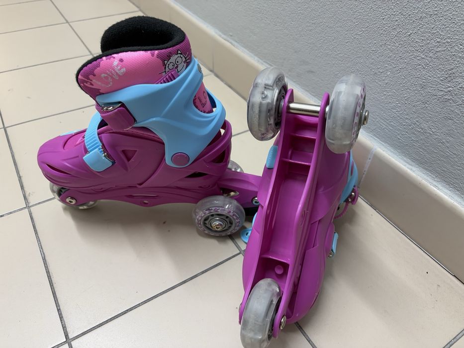 Patins de aprendizagem, ajustaveis (tamanho 26 a 30)
