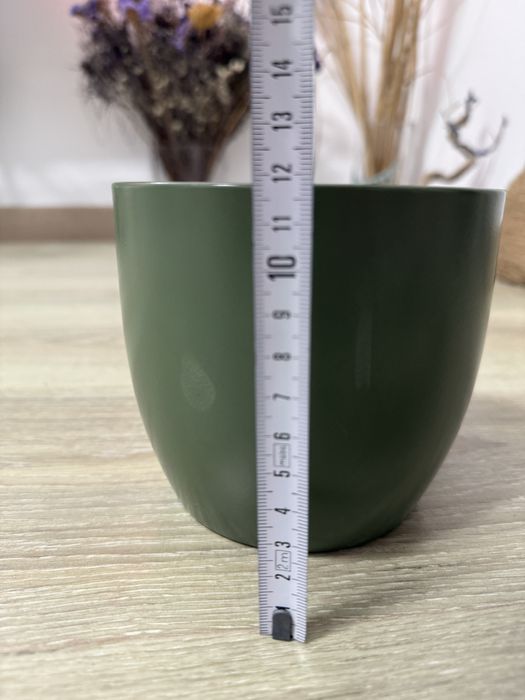 Vaso cerâmica verde