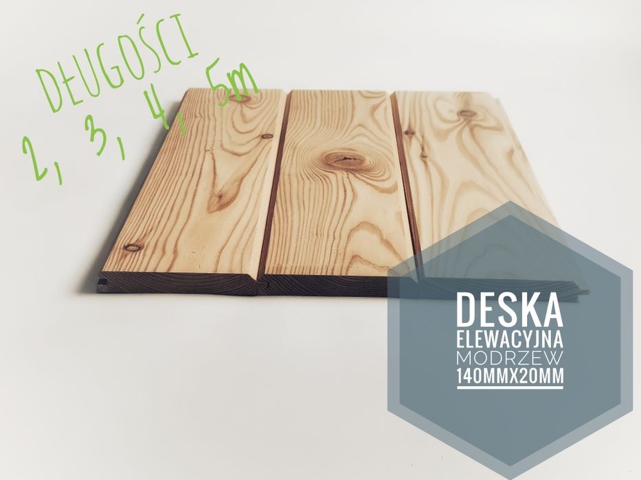Deska elewacyjna modrzewiowa 120mm x 19mm - Sprzedaż