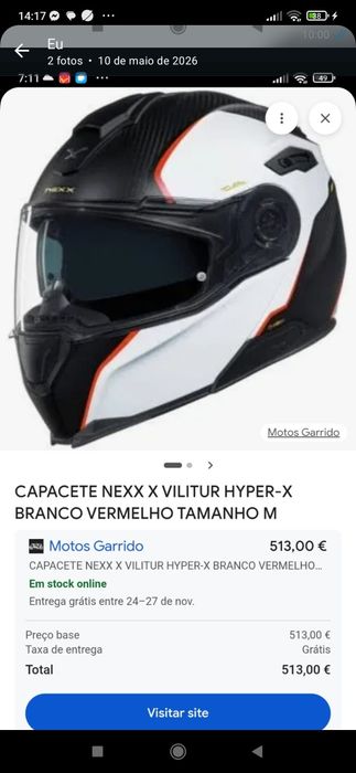 Capacete de mota