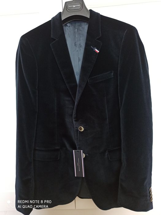 Tommy Hilfiger roz.50 Slim Fit Nowa! Oryginalna! Aksamit! 100% bawełna