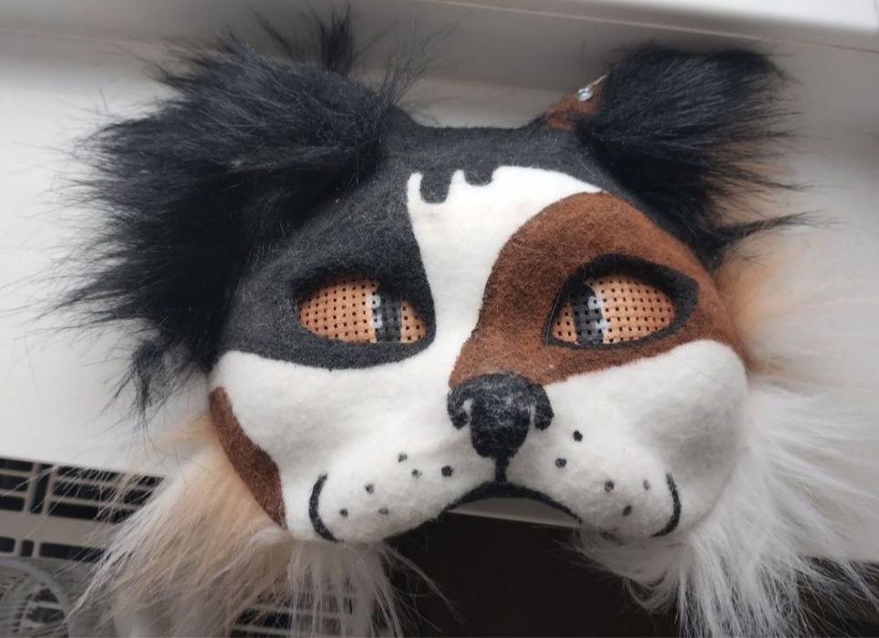 Maska kota therian furry