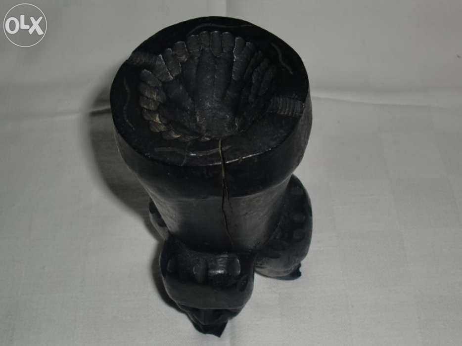 Cinzeiro Pau Preto Arte Africana