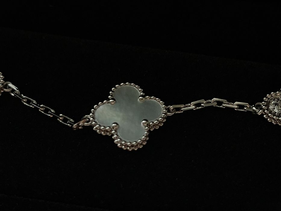 Браслет срібний у стилі Van Cleef