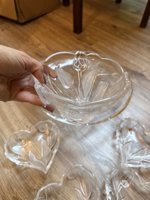 Zastawa stolowa, szklana, nowa