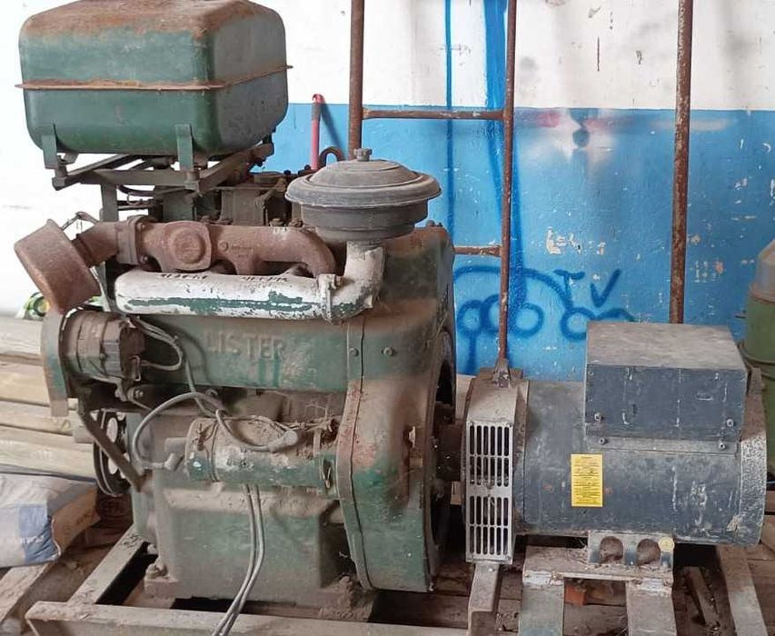 Gerador industrial 30 KVA com motor diesel Lister de 3 cilindros