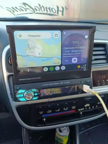 Auto-Rádio MP5 Retrátil Touch (NOVO) GPS/ Atende Chamadas etc