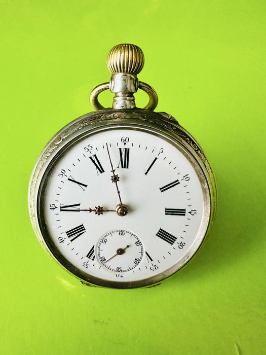 Srebro zegarek  kieszonkowy  antyk vintage