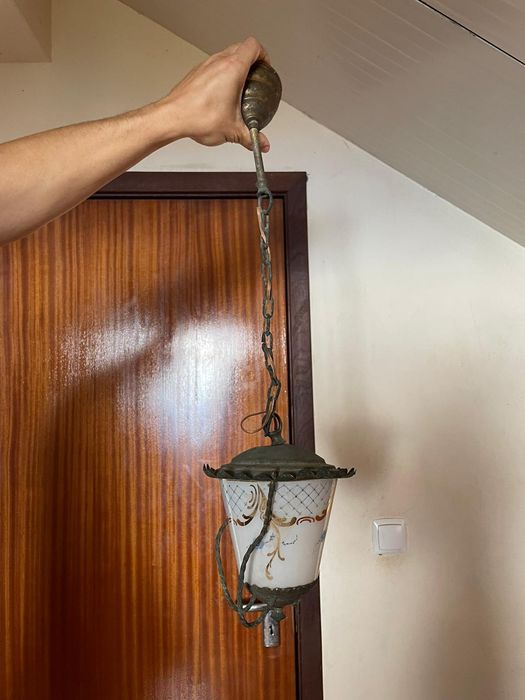 Candeeiro teto antigo