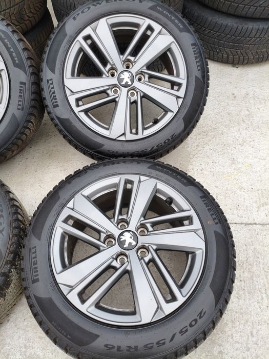 Koła zimowe Peugeot 308 205/55/16 5x108 Oryginał Jak nowe Pewne !
