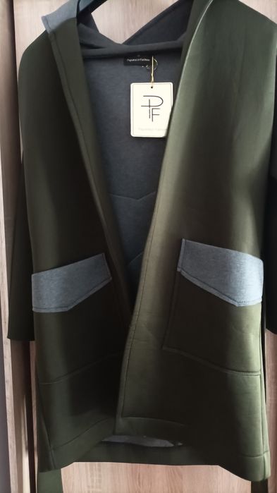 Płaszcz khaki paparazzi fashion