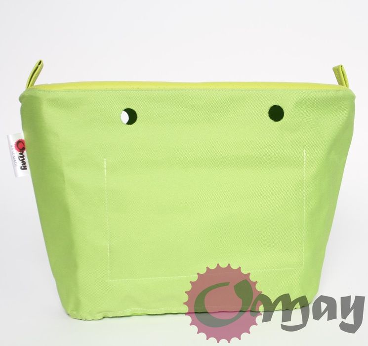 organizer do OBAG STANDARD eko skóra pikowana zielona Limonka OMAY