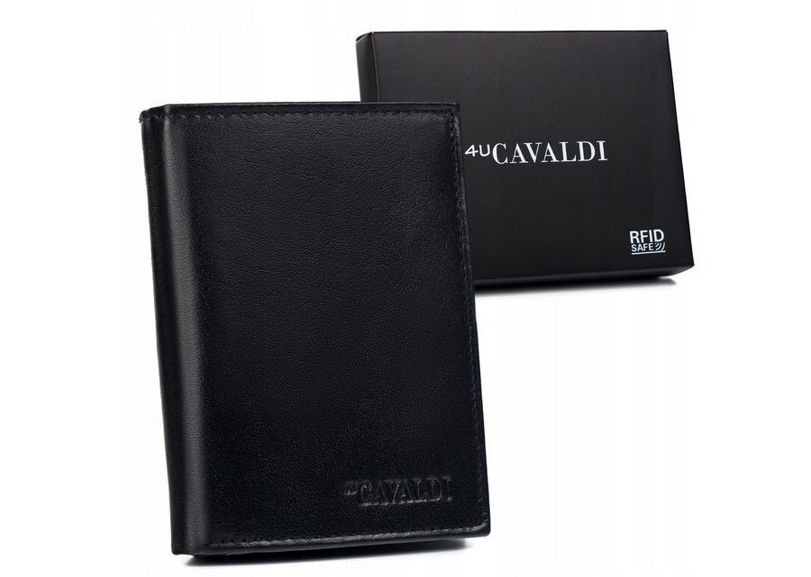 duży, skórzany portfel męski z systemem rfid - 4u cavaldi