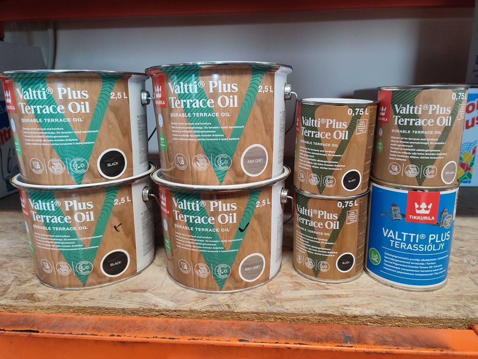 Olej do tarasów i Tikkurila Valti Plus Terrace Oil czarny/szary  2,5L