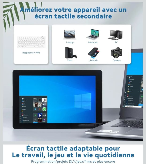 Ekran dotykowy SunFounder IPS HD do Raspberry Pi 5