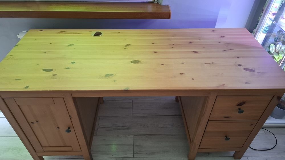 Biurko drewniane Hemnes IKEA CENA DO NEGOCJACJI