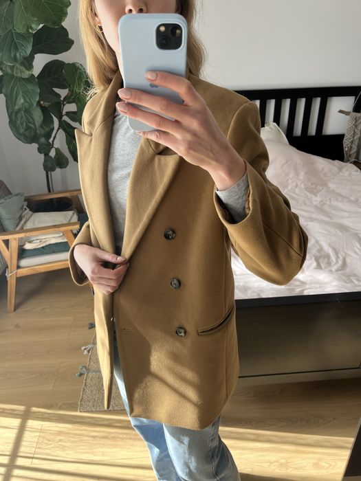 Marynarka wełna 80% mango oversize classy