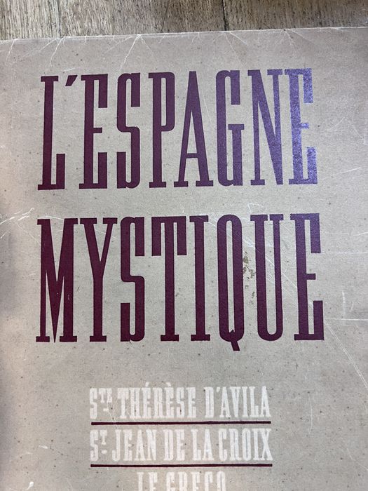 Livro Raro "L'Espagne Mystique" (1946) - El Greco / Sta Teresa