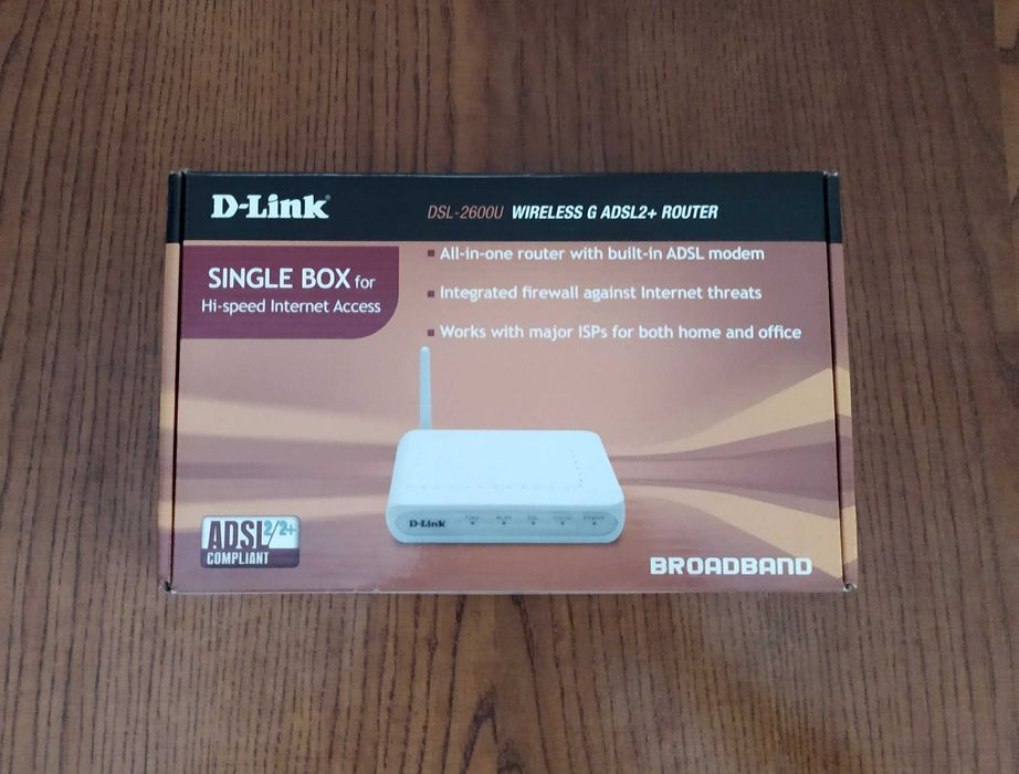 D-Link DSL-2600U Модем ADSL2+ с Wi-Fi 150Mbps Б/У