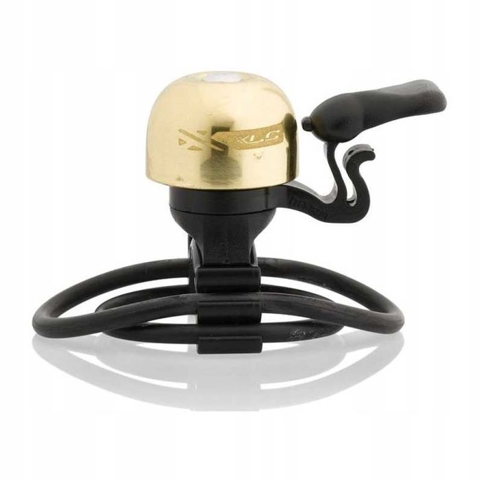 Dzwonek rowerowy XLC Mini Messing DD-M10 złoty mosiądz NOWY