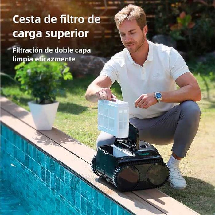 Robot de Piscina a Bateria E-TRON C2 VISION C/Câmera de Deteção