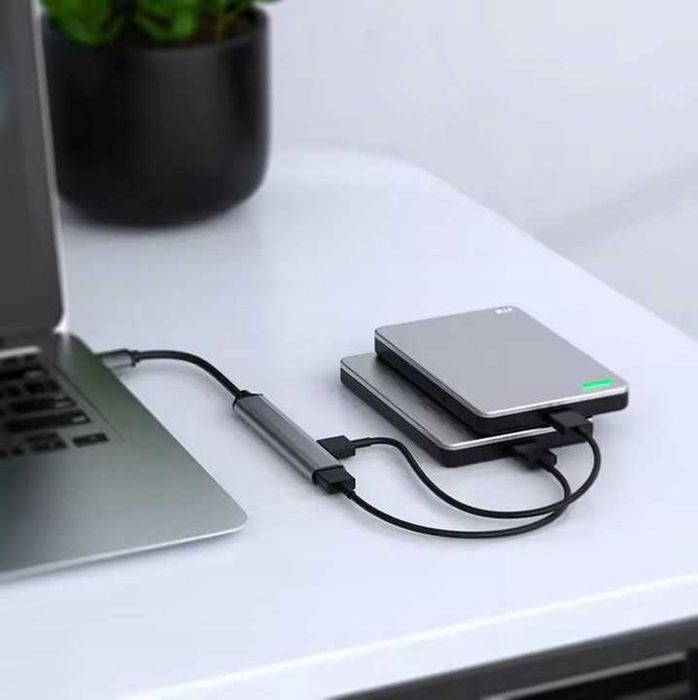Szybki HUB Rozdzielacz Adapter Portów 4x USB Rozgałęźnik USB 3.0 SLIM