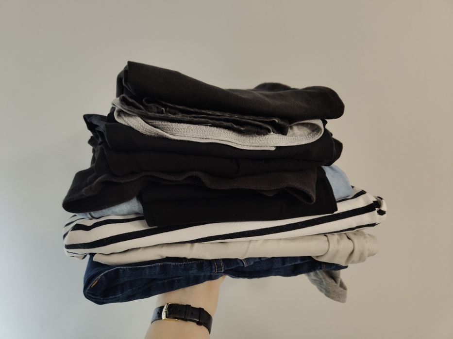 Zestaw ubrań ciążowych spodnie legginsy szorty 42 XL i 44 XXL