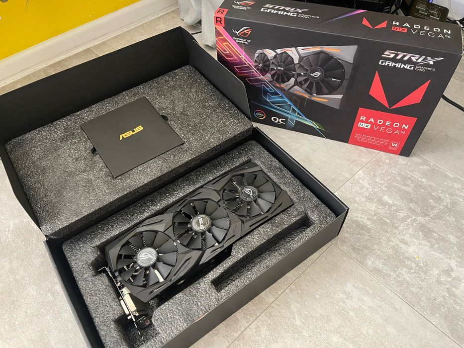 Видеокарта Asus Rog Strix Rx 56 Vega 8gb ROG-STRIX-RXVEGA56-08G-GAMING
