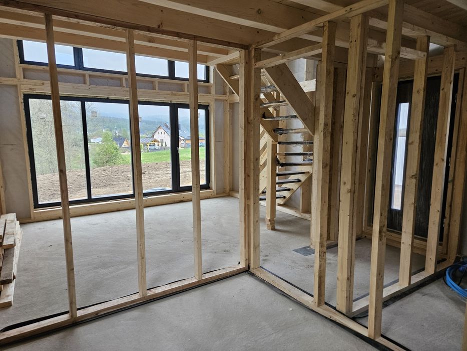 Domek drewniany, domki szkieletowe, modułowy, nowoczesna stodoła