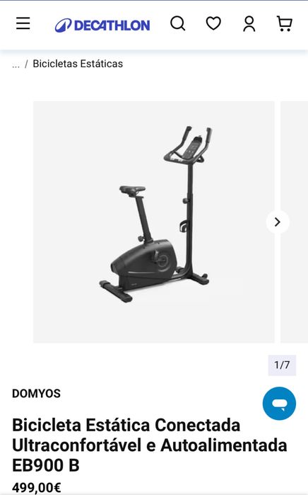 Bicicleta Estática Domyos 900