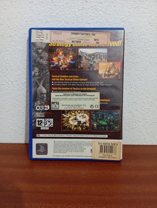 Dynasty Tactics 2 PS2 – Estratégia Clássico Koei