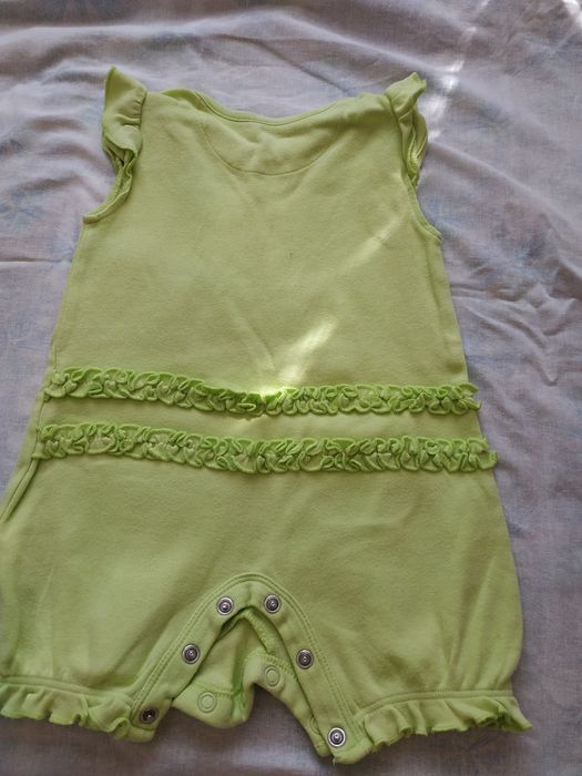 Песочник, Боди салатовый для девочки