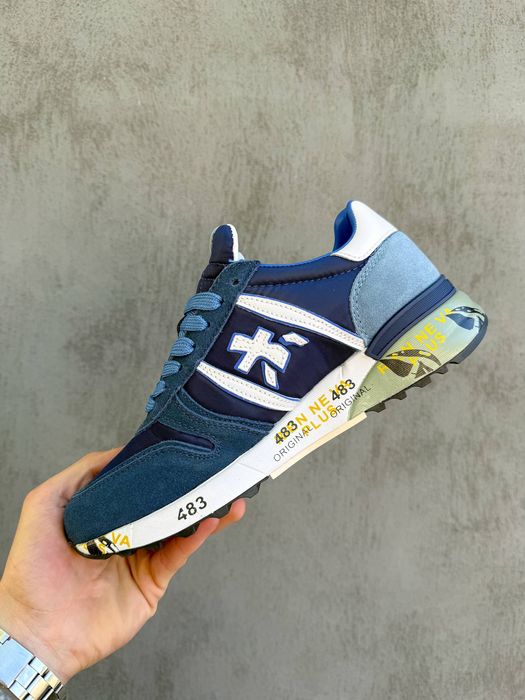 40-46 р кросівки Premiata Lander «Ocean» Navy/Blue