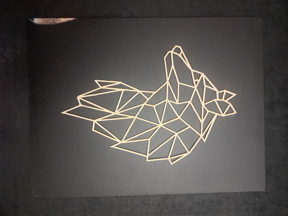 Quadro feito com paus de fósforo64729749838595121