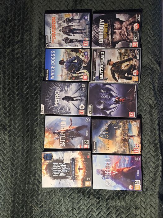 Gry na PC  mix 10 sztuk