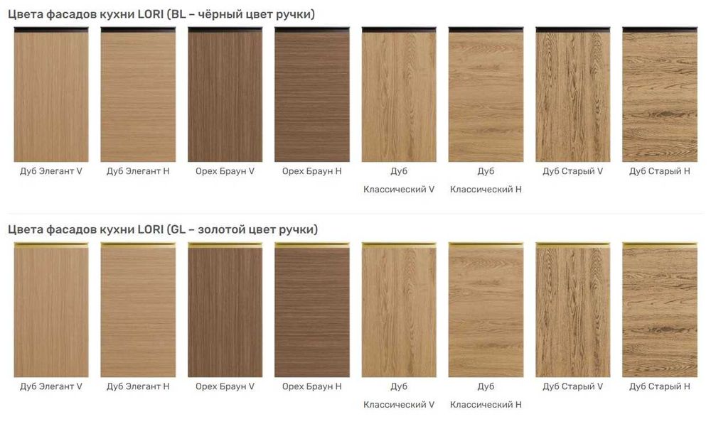 Кухня "LORI" фабрика Віп-Мастер / модульна кухня / Фасад шпон