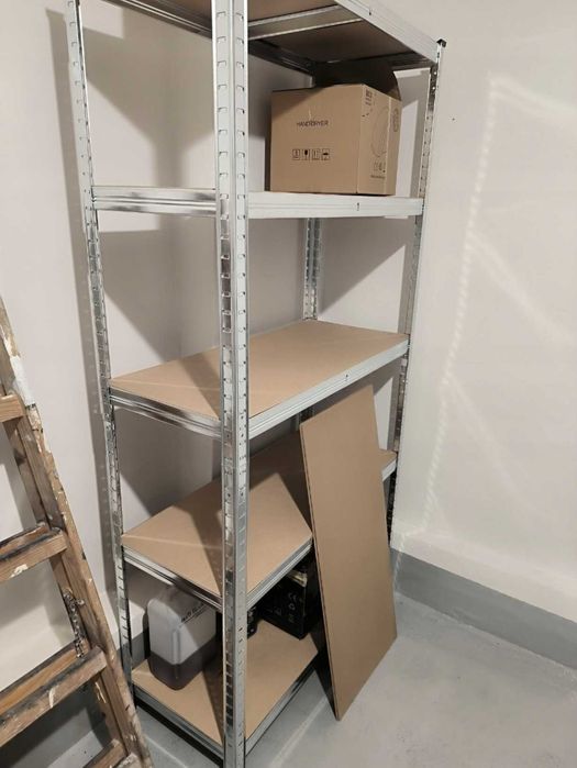Regał Magazynowy Sklepowy Metalowy 180x90x40cm 5 Półek 875kg Do Garażu
