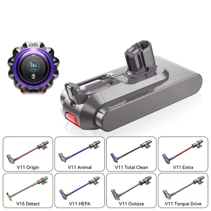 Uniwersalna Bateria Akumulator do Dyson Absolute V11 V15 6000mAh click