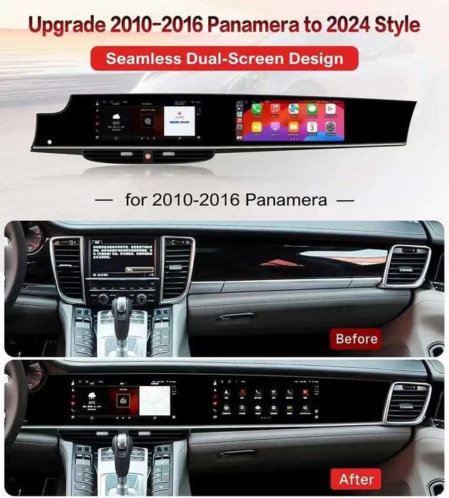 Radio Ecrã Duplo Porsche Panamera 970 (até 2016) NOVOS 8GB+128GB