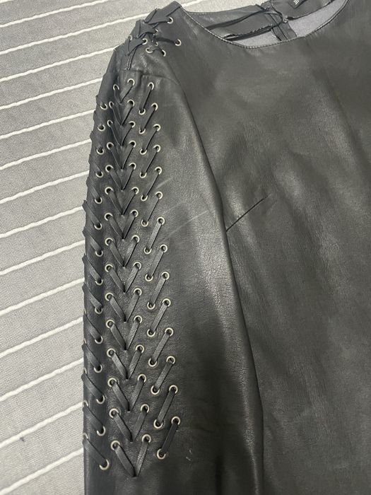 Плаття молодіжне шкіряне