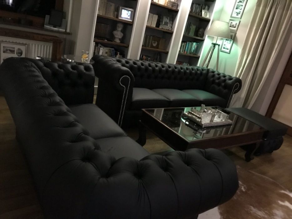 zestaw Chesterfield 4+3+puf