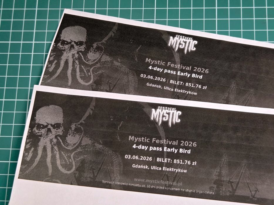2x Karnet 4-dniowy na Mystic Festival 2026 | Gdańsk (Możliwość zakupu 1 szt.)