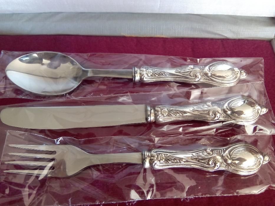 Talheres Prata Criança Modelo D. João V434689331944509442