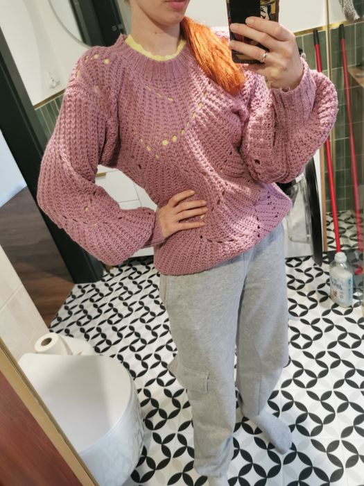 Liliowy sweter Nelly Trend Rozmiar S