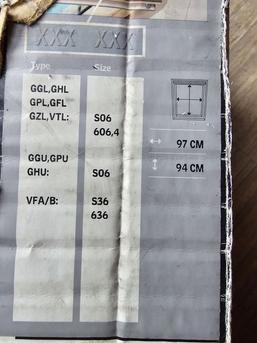 Roleta Velux DFD S06 roleta-plisa 2 w 1 granatowo-biała (nowa)