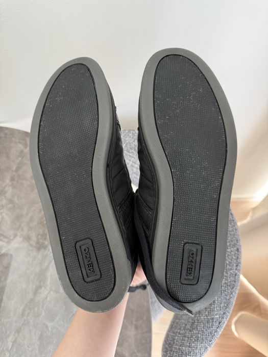 Sneakersy skórzane czarne Kenzo