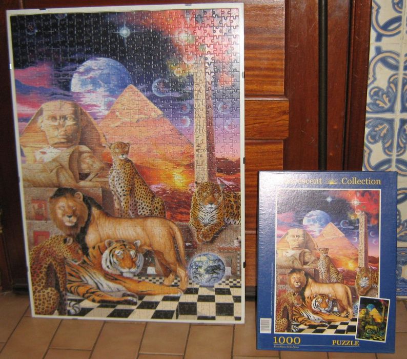 Puzzle (esfinge) flurescente