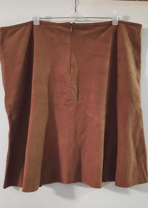 Юбка замшевая миди