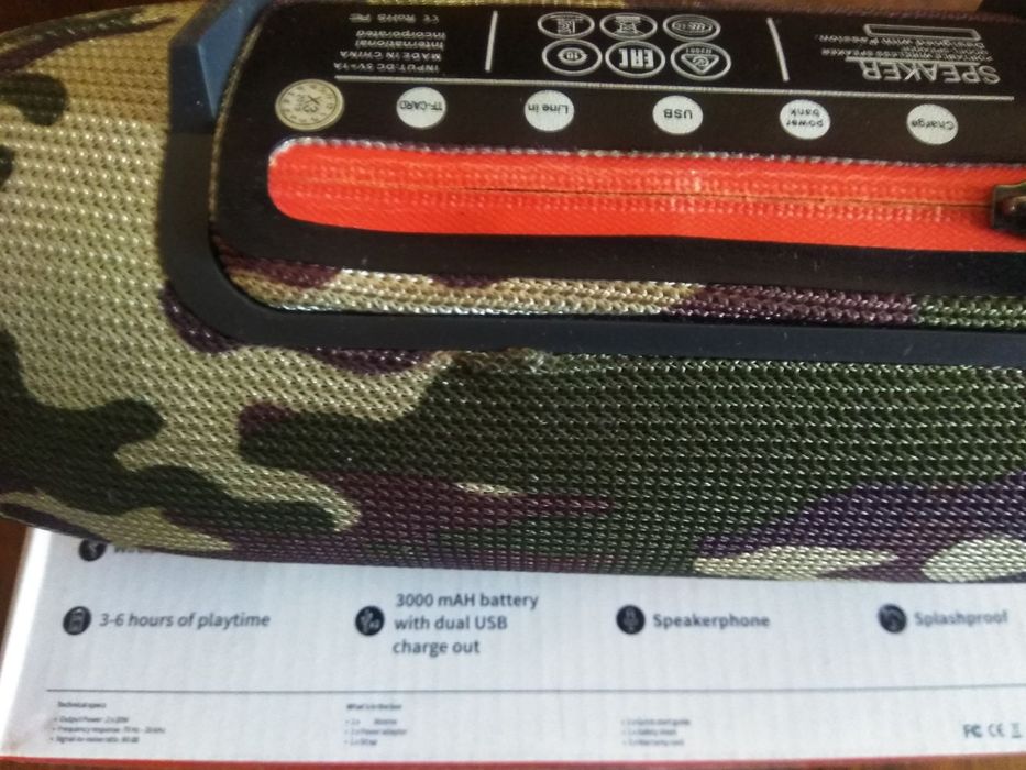 Портативная блютуз колонка