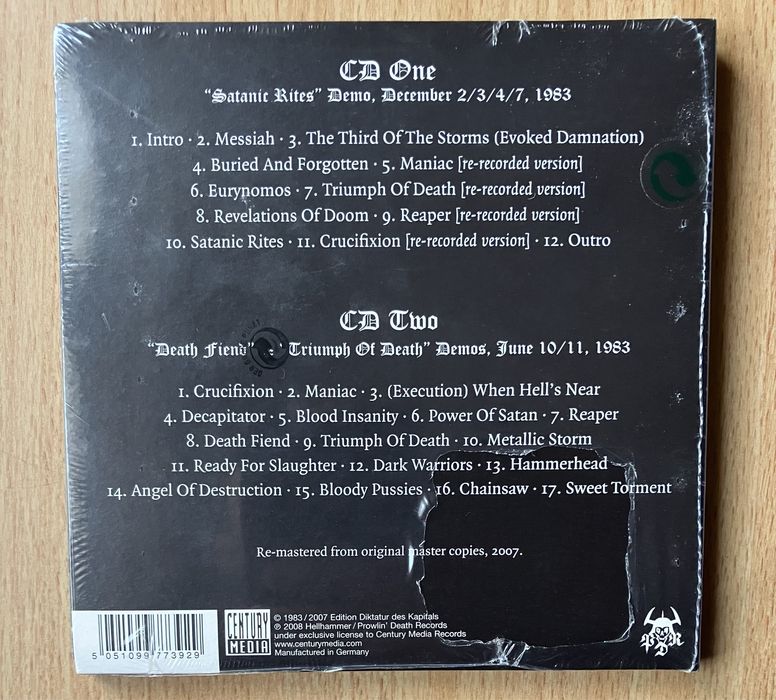 HELLHAMMER - Demon Entrails (2CD), Apocalyptic Raids